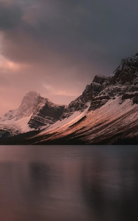自然风景手机壁纸，雪山，湖泊风景