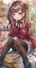 二次元可爱系阳光动感少女精选高清插画图片