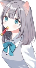 二次元可爱系阳光动感少女精选高清插画图片