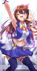 二次元可爱系阳光动感少女精选高清插画图片