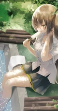 二次元可爱系阳光动感少女精选高清插画图片