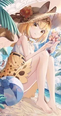 二次元可爱系阳光动感少女精选高清插画图片
