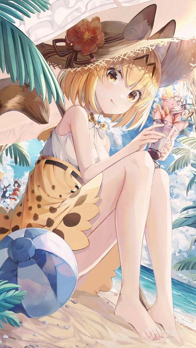 二次元可爱系阳光动感少女精选高清插画图片
