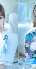 皮肤白皙清纯可人马尾辫少女白T短裤长筒袜穿着悠闲居家写真照