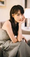 袁冰妍礼裙连衣格子长裙优雅纯美写真照