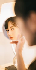 袁冰妍礼裙连衣格子长裙优雅纯美写真照