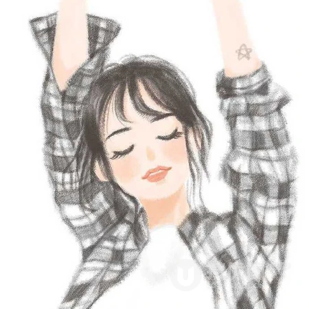 2020好看的小清新风格女生头像，不同个性女生人物插画手绘像素头像图片