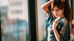 很清纯的长发亚洲美女超清4k桌面壁纸免费下载