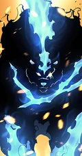 韩国动漫&ldquo;我独自升级&rdquo;闪电插画高清手机壁纸