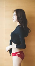 匀称身形家居服模特儿朴正允柔美气质时尚动人666室内艺术写真图片