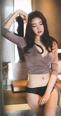 匀称身形家居服模特儿朴正允柔美气质时尚动人666室内艺术写真图片