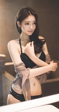 匀称身形家居服模特儿朴正允柔美气质时尚动人666室内艺术写真图片