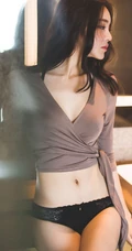 匀称身形家居服模特儿朴正允柔美气质时尚动人666室内艺术写真图片