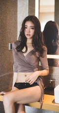 匀称身形家居服模特儿朴正允柔美气质时尚动人666室内艺术写真图片