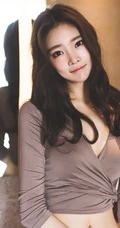 匀称身形家居服模特儿朴正允柔美气质时尚动人666室内艺术写真图片