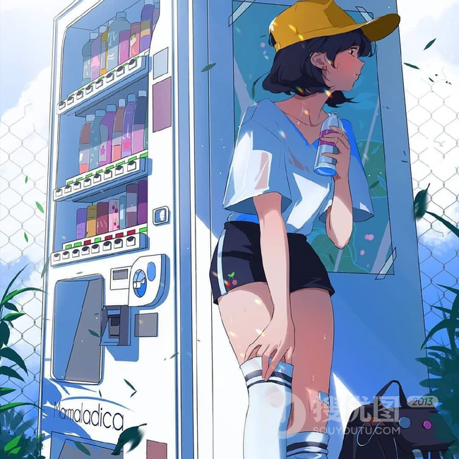 时尚，个性，非主流城市女孩，少女超好看酷美插画图集