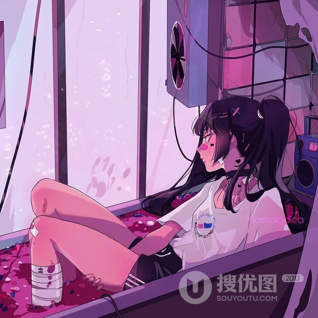 时尚，个性，非主流城市女孩，少女超好看酷美插画图集