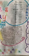 教师节手抄报作品，小学生们设计的教师节赞美老师手抄报作品欣赏
