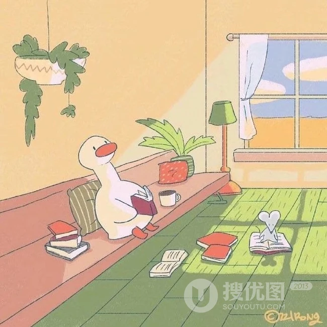 很接地气，生活感很强的可爱卡通好运鸭唯美生活插画美图 第5张