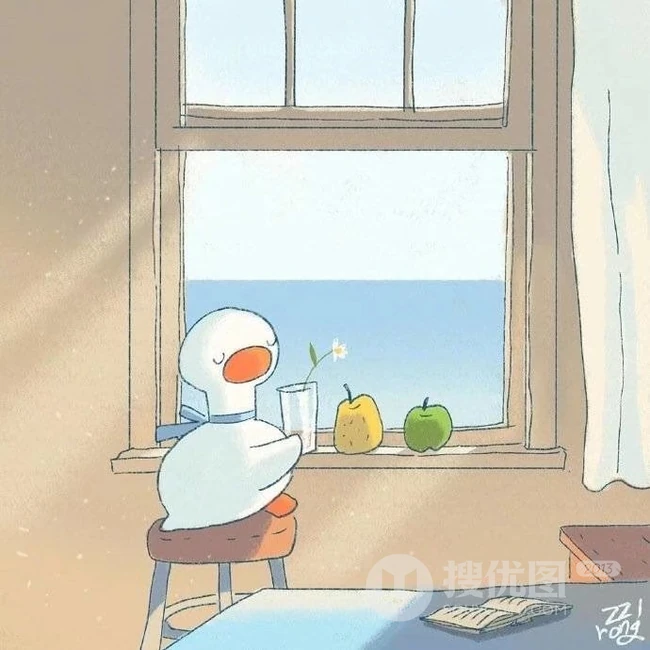 很接地气，生活感很强的可爱卡通好运鸭唯美生活插画美图 第3张