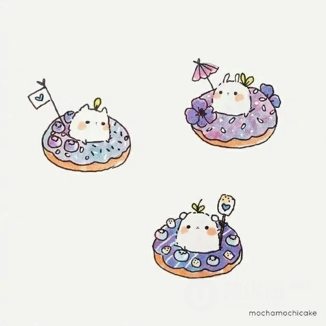 超迷你可爱的卡通小仓鼠插画图片 第3张