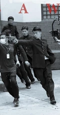 年代谍战剧《叛逆者》幕前幕后，拍摄过程等高清黑白宣传写真剧照图片