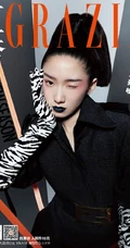 孟美岐个性《红秀》杂志写真，玩转黑与红两种色彩元素，时尚动感又动人
