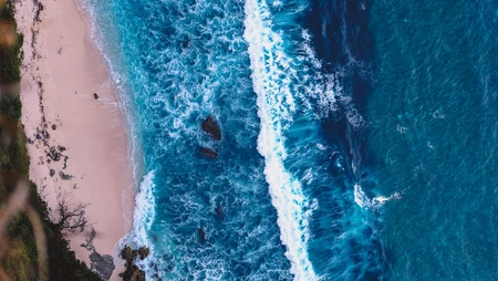 翻滚的海浪，简直是太美啦！海浪翻滚瞬间抓拍超震撼高清桌面壁纸图片