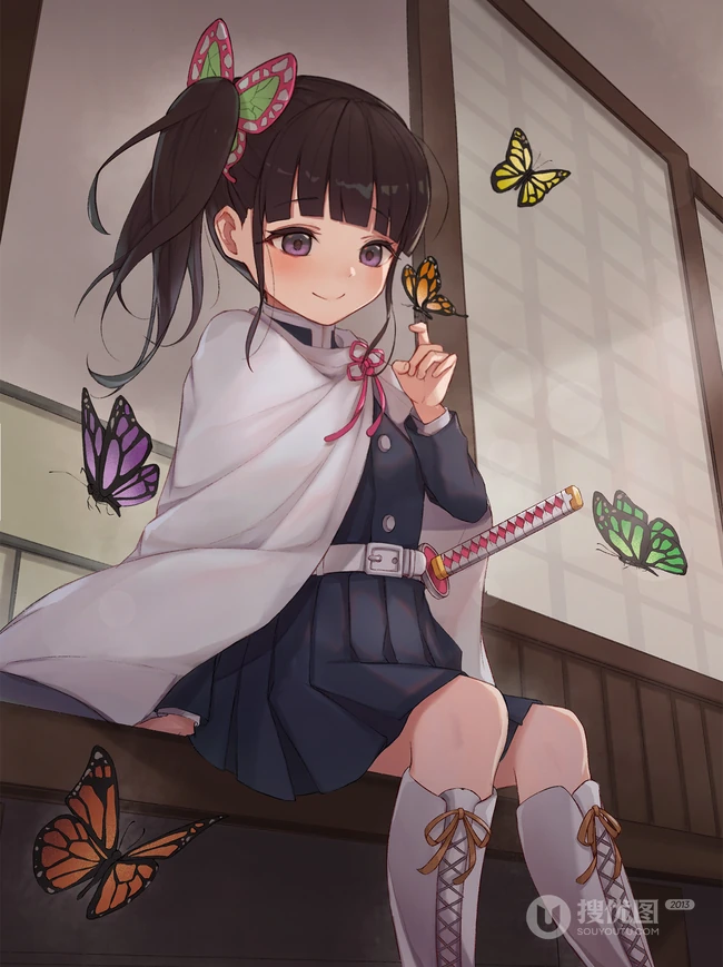 动漫马尾辫少女图片，各种不同绑法的二次元马尾辫动漫少女高清图片集