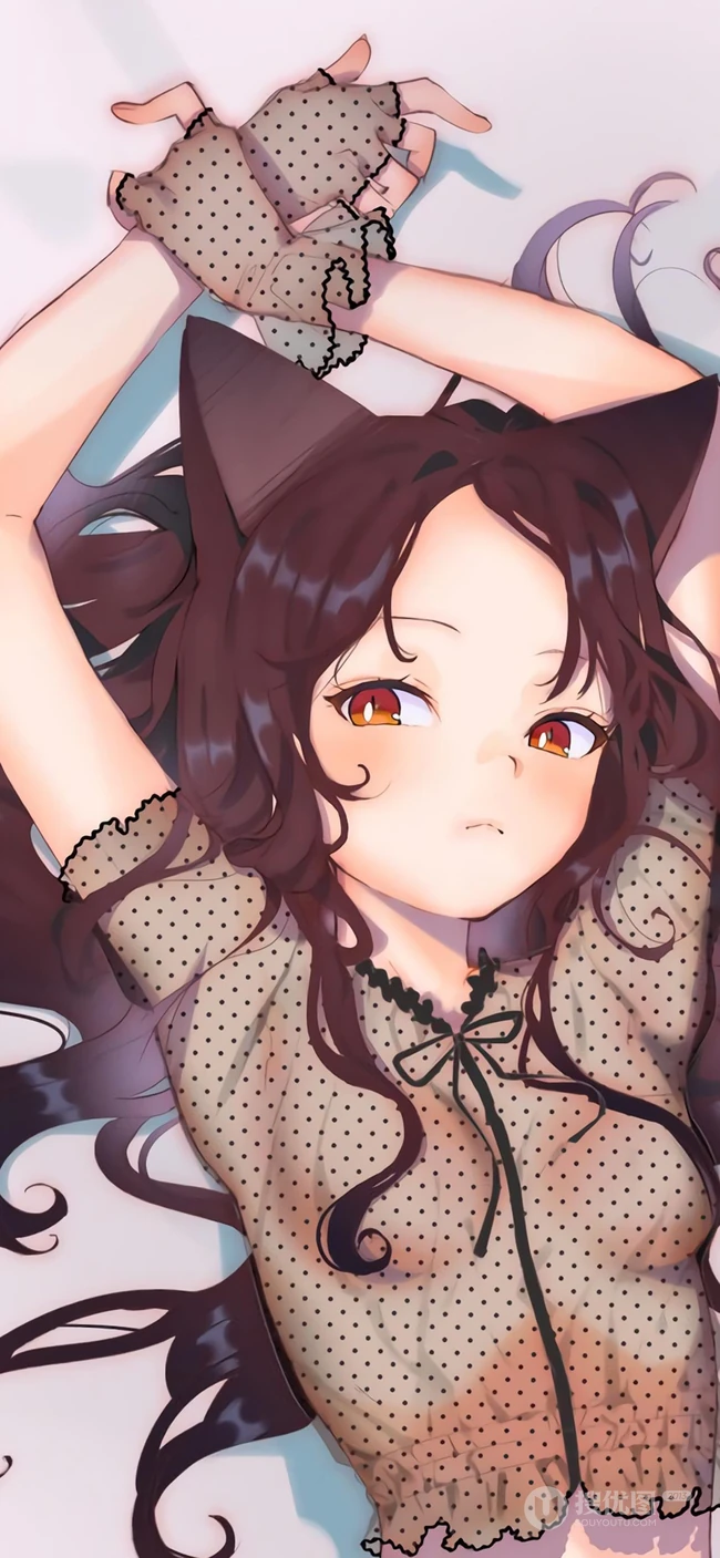 性感透视蕾丝衣动漫猫女手机壁纸福利图片