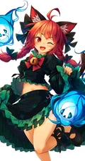 睁一只眼闭一只眼，抛媚眼的可爱活力动漫少女高清图片集