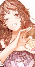 睁一只眼闭一只眼，抛媚眼的可爱活力动漫少女高清图片集