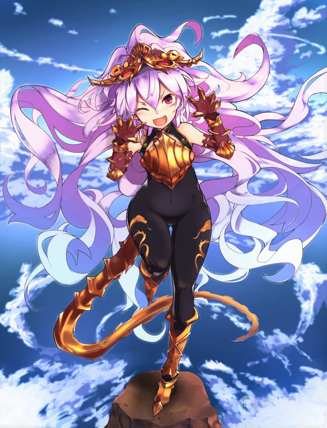 睁一只眼闭一只眼，抛媚眼的可爱活力动漫少女高清图片集