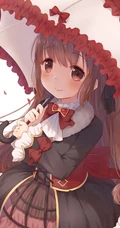 撑着不同雨伞的二次元少女精选高清唯美图片集