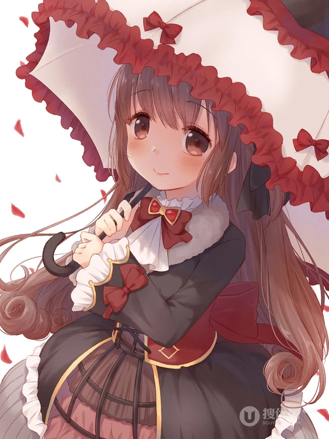 撑着不同雨伞的二次元少女精选高清唯美图片集
