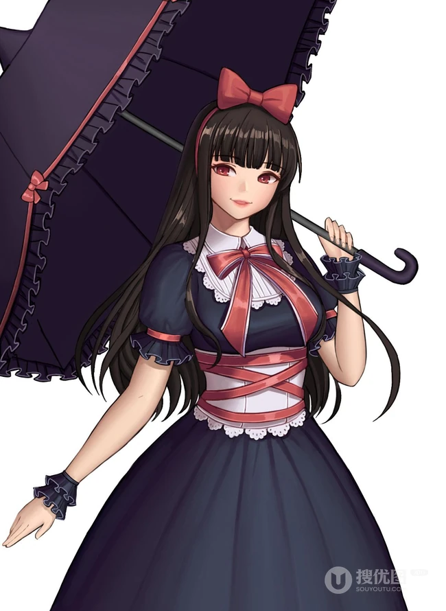 撑着不同雨伞的二次元少女精选高清唯美图片集