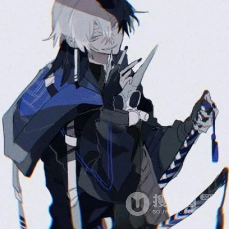 手拿武士刀的帅气动漫男生超霸气冷酷，独一无二专属头像图片