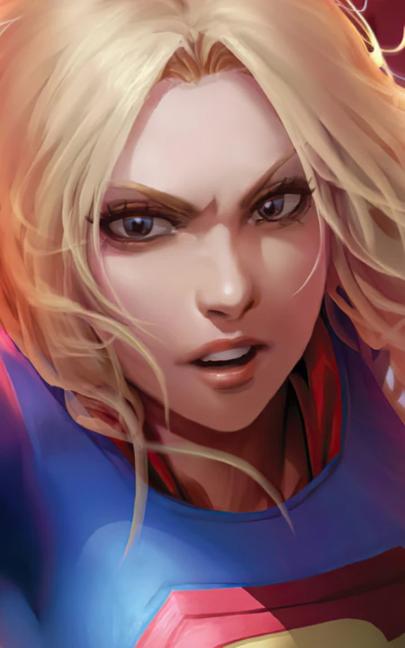 DC动漫主角&ldquo;女超人&rdquo;动漫插画高清手机壁纸免费下载