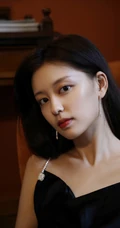 颇有女人味，女演员孙琰清礼裙黑裙港味十足唯美写真照