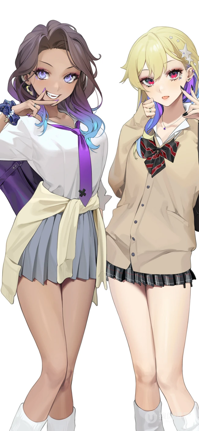 简约的二次元动漫少女手绘插画手机壁纸9月21日合集推荐