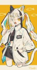 可爱的盐系女孩，动漫少女人物画美图插画图集
