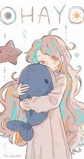 可爱的盐系女孩，动漫少女人物画美图插画图集