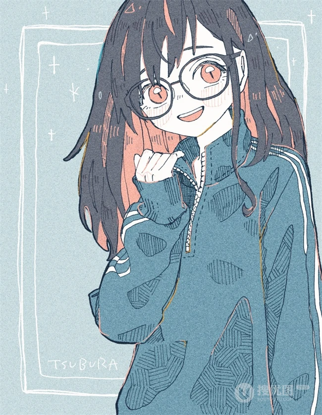 可爱的盐系女孩，动漫少女人物画美图插画图集