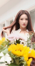 硬糖少女303女生成员刘些宁清新连衫白裙街拍美照