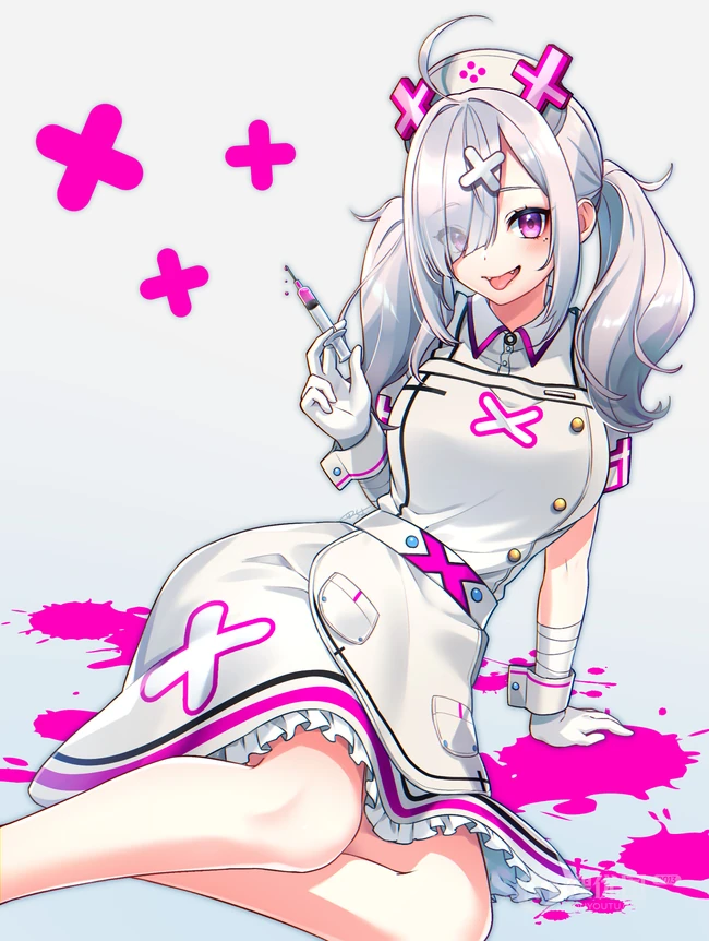 白衣护士装二次元少女图片合集，精选动漫系白衣天使美图