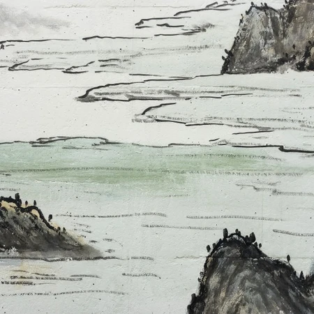 中国山水画，精选优美古风水墨山水画图片集