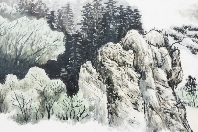 中国山水画，精选优美古风水墨山水画图片集 第3张