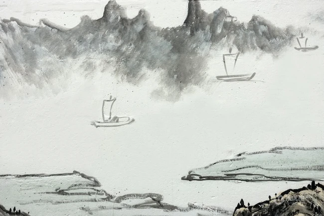 中国山水画，精选优美古风水墨山水画图片集 第7张
