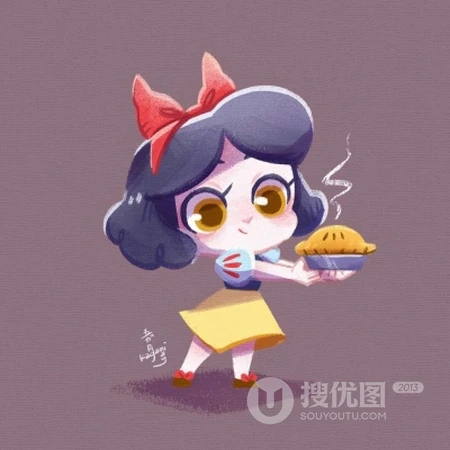 Q版迪士尼公主人物头像图片