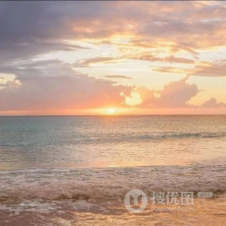 像朝阳或夕阳一般的超美橘红色系风景，夕阳，大海，静物等微信头像
